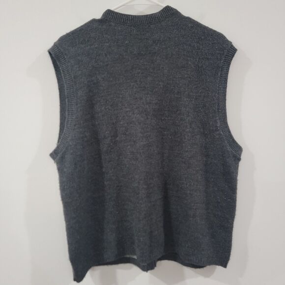 Vintage Southern Lady Womens Sweater Vest Cardigan Size XL Fall Leaves Autumn - Picture 3 of 6